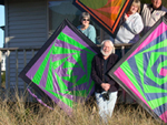 John Freeman's twisted Log Cabin kite class