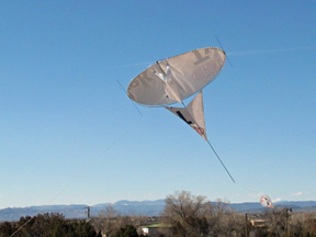 Trampoline trial kite