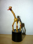 giraffe on a plastic base