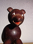 close-up of the bear