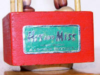 Hit and Miss foiled label.