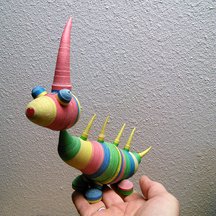 Quilled prehistoric creature