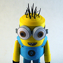 Minion hair close up