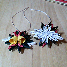 quilled Christmas bells