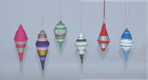 quilled Christmas baubles