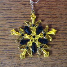 gilded edge quilled snowflake