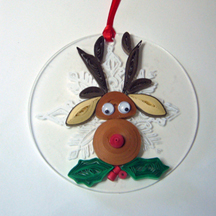 arcylic ornament reindeer