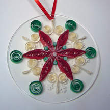 arcylic ornament red and green