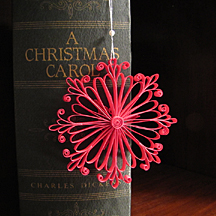 Quilled Christmas tree ornament