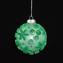 green quilled ornament