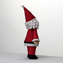 Quilled Santa Claus side view