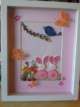 Quilled Easter bunnies