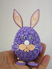 the purple bunny egg