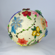 Quilled flower Easter egg