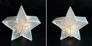 quilled blue lantern star