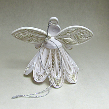 quilled 3d Angel back view