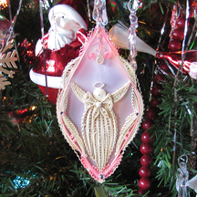 quilled angel ornament