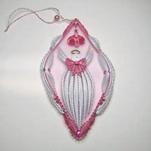 second quilled angel ornament