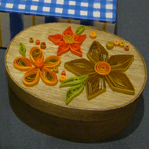 quilled wood box