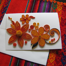 comb quilled card