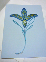 quilled flower card 2