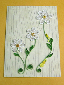 quilled daisies