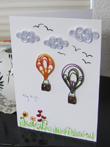 Quilled Hot Air Balloons