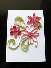 Quilled flowers