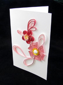 quilled flower card