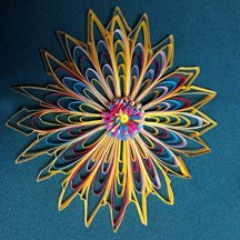 large quilled flower