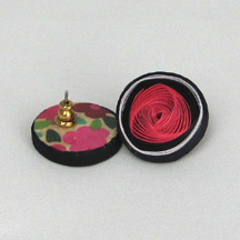 quilled vortex post earrings