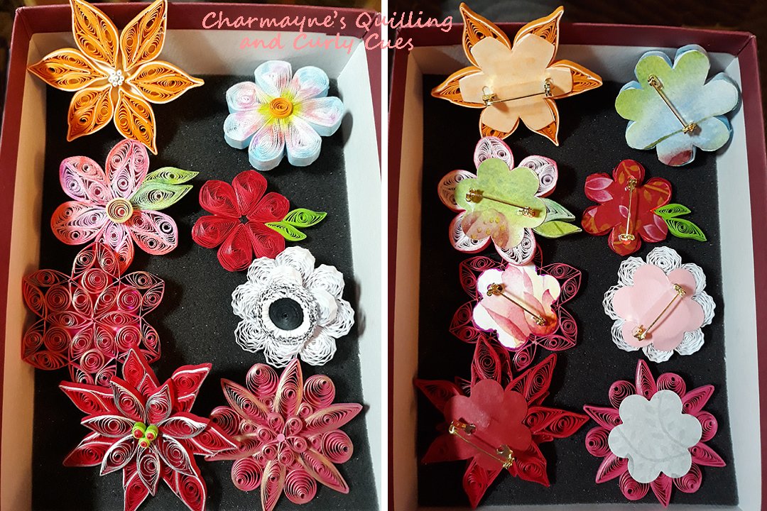 Orange Starburst Flower Quilling Designs