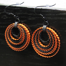 Halloween quilled earrings