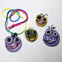 quilled monster jewelry