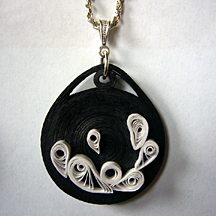 quilled pendant