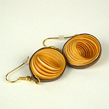 dimensional quilled paper earrings