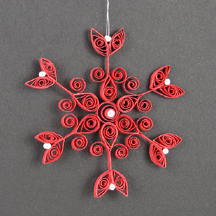 red snowflake