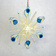 asymmetric quilled snowflake