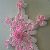 pink giant quilled snowflake