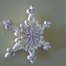 Riley's quilled giant snowflake