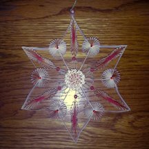 Sheila's giant quilled snowflake