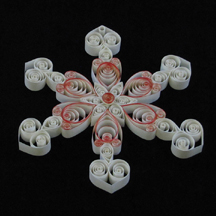 quilled giant snowflake orange