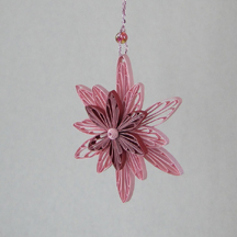 hanging quilled snowflake