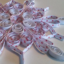 quilled snowflake 2017 side view