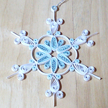 quilled snowflake 2017