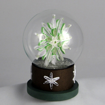 Quilled snowflake snowglobe