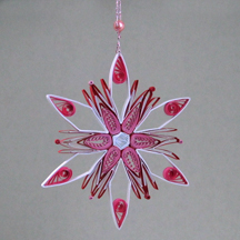 quilled guilded edge snowflake back