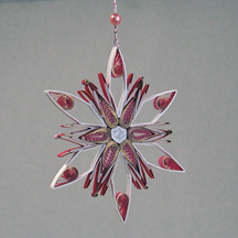 Quilled guilded edge snowflake