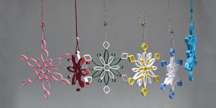 quilled ring snowflakes