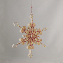 Quilled giant snowflake